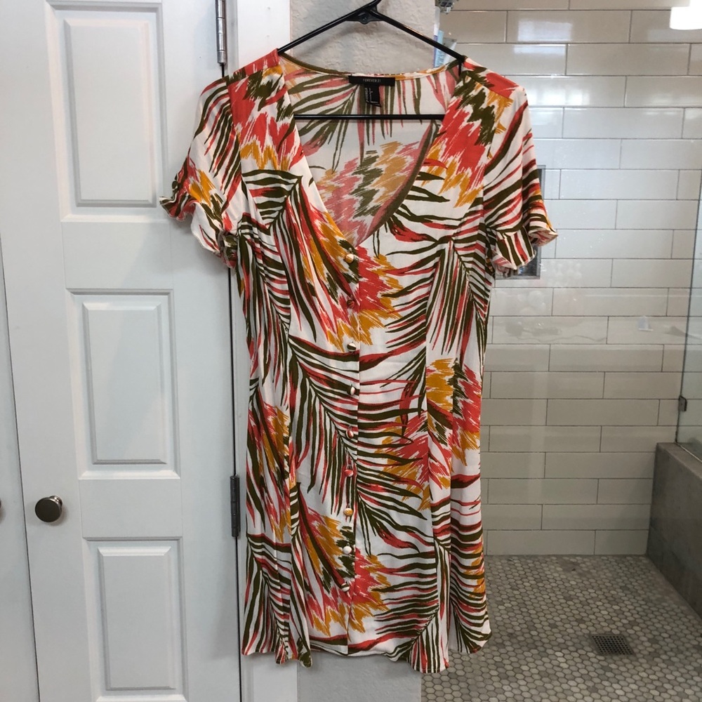 Forever 21 Tropical Print Dress
